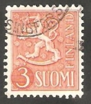 Stamps Finland -  410 - León rampante
