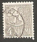 Stamps Finland -  410 A - León rampante