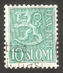 Stamps : Europe : Finland :  412 - León rampante