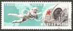 Stamps Hungary -  1876 - Conquista espacial, Beliajev y Leonov 
