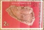 Stamps : Africa : Botswana :  2 thebe sobre 2 cents. 1976