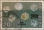 Sellos de Africa - Botswana -  20 thebe sobre 20 cents. 1976