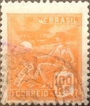 Stamps : America : Brazil :  Intercambio 0,40 usd 100 reis 1922