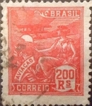 Stamps : America : Brazil :  Intercambio 0,40 usd 200 reis 1922