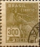 Stamps Brazil -  Intercambio 0,20 usd 300 reis 1936