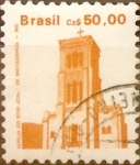 Stamps : America : Brazil :  Intercambio 2,50 usd 50 cruzeiros 1987