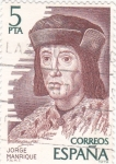 Stamps Spain -  JORGE MANRIQUE- personajes españoles (17)