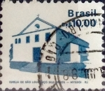 Stamps Brazil -  Intercambio 0,50 usd 10 cruzeiros 1986