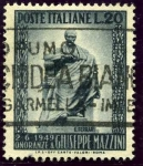 Stamps Italy -  Inauguracion del monumento erigido a Mazzini