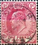 Stamps : Europe : United_Kingdom :  Intercambio 0,20 usd 1 penny 1902