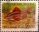Stamps Sri Lanka -  Intercambio 2,50 usd 20 rupias 1990