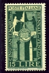 Stamps Italy -  Cincuentenario de la Bienal de Arte de Venecia