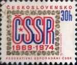 Stamps Czechoslovakia -  Intercambio 0,20 usd 30 haleru 1974