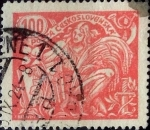 Sellos de Europa - Checoslovaquia -  Intercambio 0,20 usd 100 haleru 1923