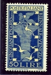Stamps Italy -  Cincuentenario de la Bienal de Arte de Venecia