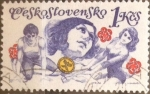 Stamps Czechoslovakia -  Intercambio m1b 0,20 usd 1 koruna 1975