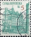 Stamps Czech Republic -  Intercambio 0,25 usd 5 koruna 1993