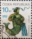 Stamps : Europe : Czech_Republic :  Intercambio m1b 0,25 usd 10 koruna 1998