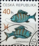 Stamps : Europe : Czech_Republic :  Intercambio crxf 0,20 usd 40 haleru 2001