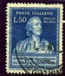 Stamps : Europe : Italy :  150 Aniversario de la invencion de la pila electrica por Volta. Alejandro Volta