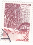 Stamps Denmark -  ESTACIÓN DE KOBENHAVN