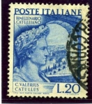 Stamps Italy -  Bimilenario de la muerte del poeta Catulle