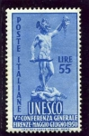 Stamps Italy -  5ª Conferencia General de la UNESCO. Perseo