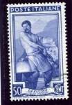 Stamps Italy -  Italia y el trabajo. Herrero del valle de Aosta.