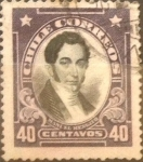 Stamps Chile -  Intercambio 0,40 usd 40 cents. 1921