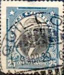 Stamps : America : Chile :  Intercambio 0,20 usd 25 cents. 1915