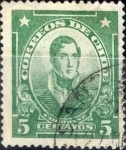 Stamps : America : Chile :  Intercambio 0,20 usd 5 cents. 1929