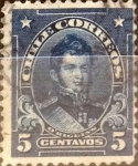 Stamps : America : Chile :  Intercambio 0,20 usd 5 cents. 1911
