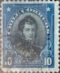 Stamps Chile -  Intercambio 0,20 usd 10 cents. 1912