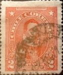 Stamps Chile -   Intercambio 0,20 usd 2 cents. 1915