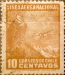 Sellos del Mundo : America : Chile :  Intercambio 0,20 usd 10 cents. 1931