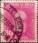 Stamps Chile -   Intercambio 0,20 usd 30 cents. 1934