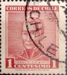 Stamps Chile -   Intercambio 0,20 usd 1  cents. 1960