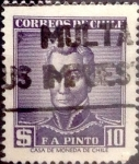 Stamps Chile -   Intercambio 0,20 usd 10 pesos 1956
