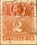Stamps Chile -   Intercambio 0,25 usd 2 cents. 1894