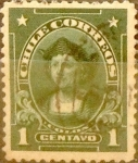 Stamps Chile -   Intercambio 0,20 usd 1 cent. 1911