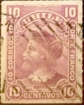 Stamps Chile -   Intercambio 0,70 usd 10 cent. 1900