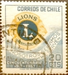 Stamps Chile -  Intercambio 0,25 usd 20 cents. 1967