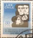 Stamps Chile -  Intercambio 0,20 usd 80 cents. 1967