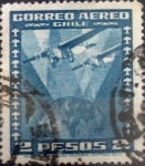 Stamps Chile -  Intercambio 0,20 usd 2 peso 1934