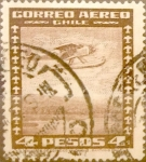 Stamps Chile -  Intercambio 0,20 usd 4 peso 1935