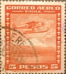 Sellos de America - Chile -  Intercambio 0,20 usd 5 peso 1934