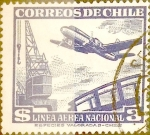 Stamps Chile -  Intercambio 0,20 usd 3 pesos 1950