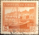 Stamps Chile -  Intercambio 0,20 usd 1 peso 1938