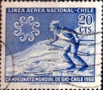 Stamps : America : Chile :  Intercambio nfxb 0,20 usd 20 cents. 1965