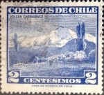 Stamps : America : Chile :  Intercambio 0,20 usd 2 cents. 1961